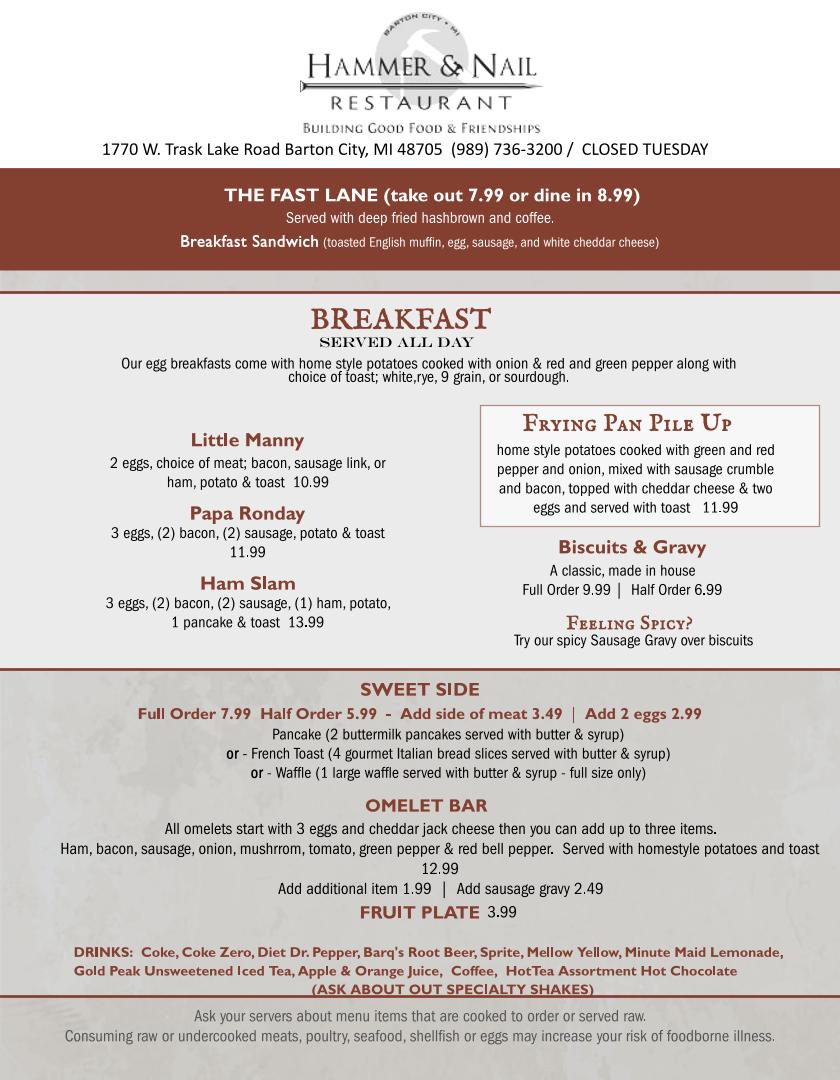 Hammer & Nail Restaurant