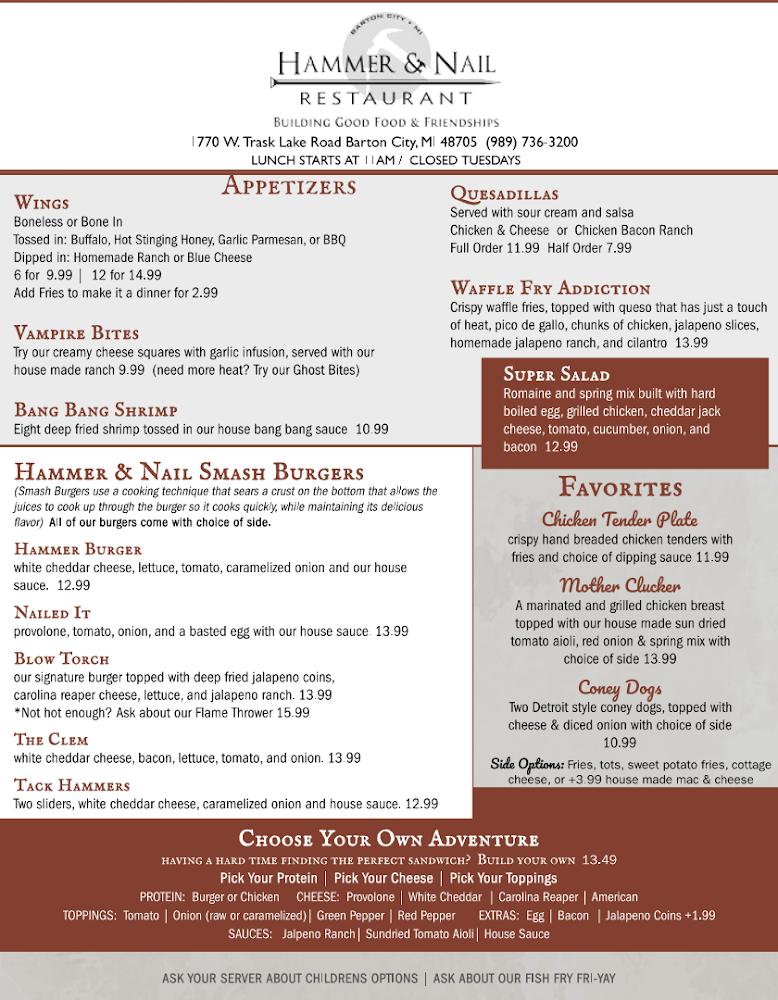 Hammer & Nail Restaurant Quesadillas