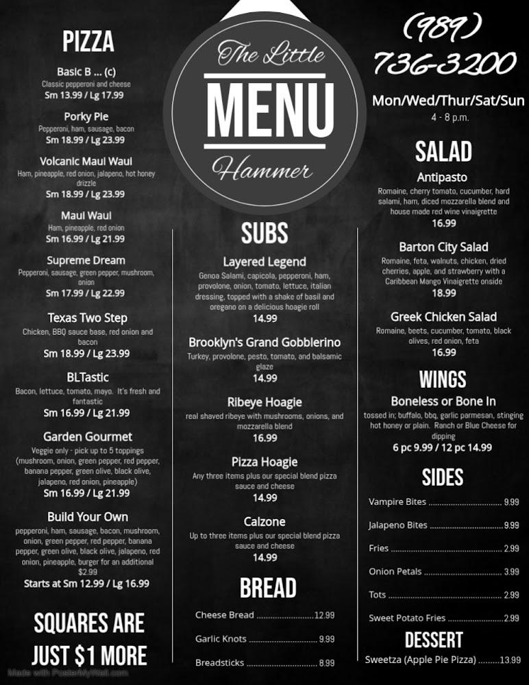 Hammer & Nail Restaurant Menu image 3